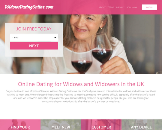 widowers dating site)
